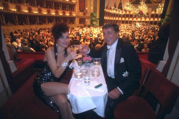 Richard und Christina Lugner am Opernball 1997