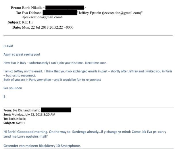 Dichand E-Mail Epstein