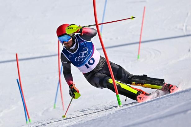 Feller bei seiner starken Fahrt