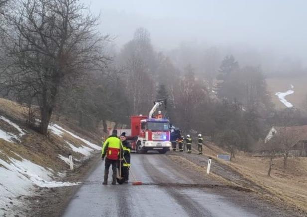 Stelle wo der Pkw die Landesstraße querte 