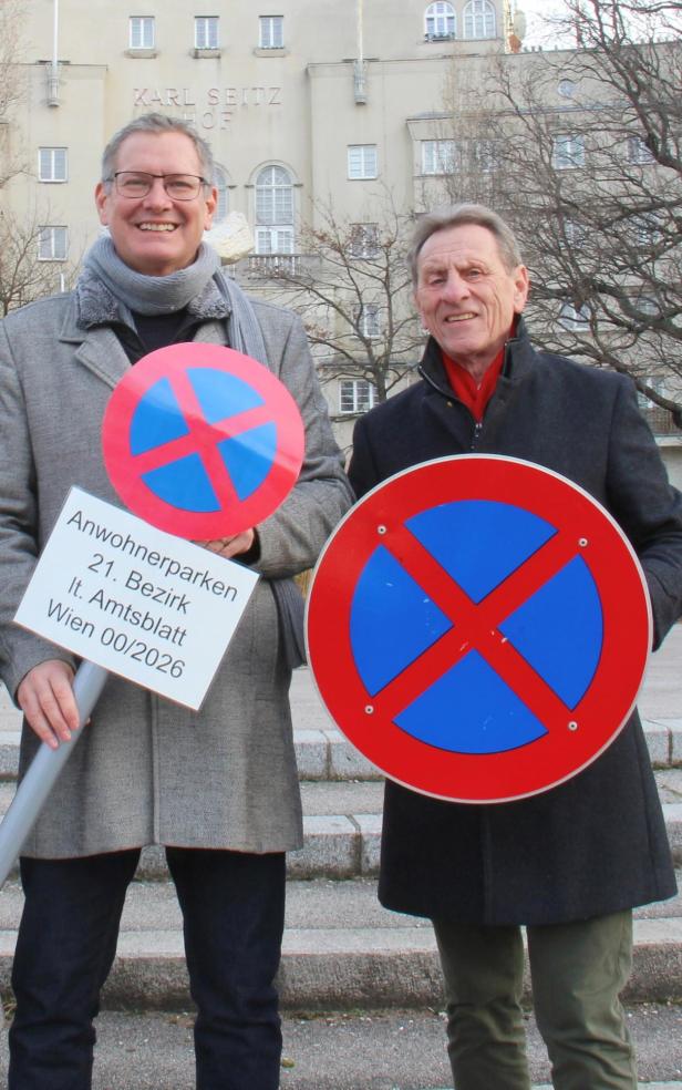 Bezirksvorsteher Papai und sein Stellvertreter Fischer