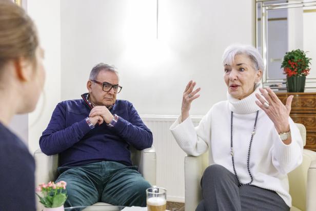 Touraj Atabaki und Susie Becher im Hotel Wandl in Wien.