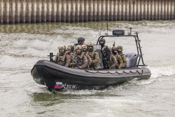 Cobra Atlas ?úbung 12.2.2026 Donau Zugriffsboote