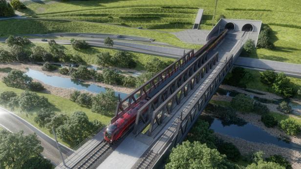 Ein Rendering vom geplanten Tunnel-Ausgang.