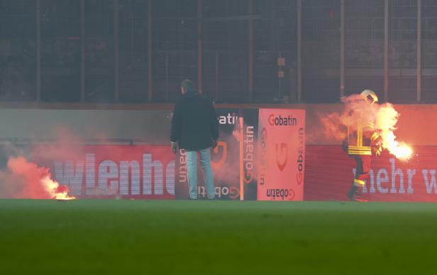Eklat beim Derby durch Rapid-"Fans"