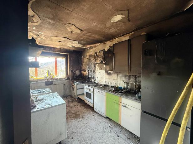 Ausgebrannte Küche