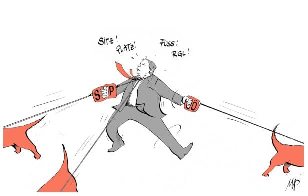 Karikatur Pammesberger über SPÖ