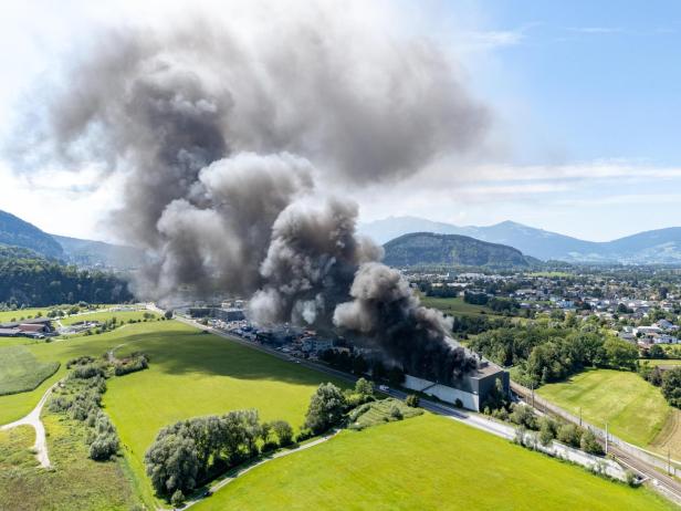 Brand beim Papier-Recycler Loacker in Götzis im August 2025.
