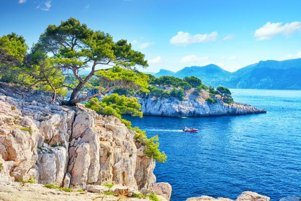 Calanques of Marseille in France