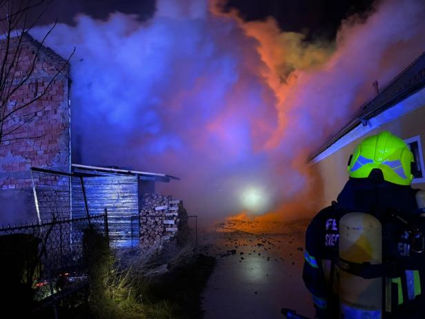 Löscheinsatz der Feuerwehren 