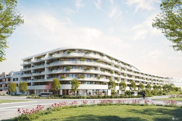 Rendering vom Alpenland Projekt in St. Pölten