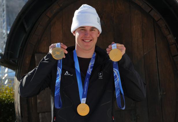 Milano Cortina 2026 Winter Olympics - Alpine Skiing - Photocall with Franjo von Allmen