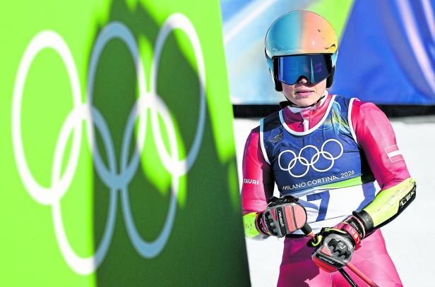 Julia Scheib konnte im Riesentorlauf nicht die Erwartungen erfüllen