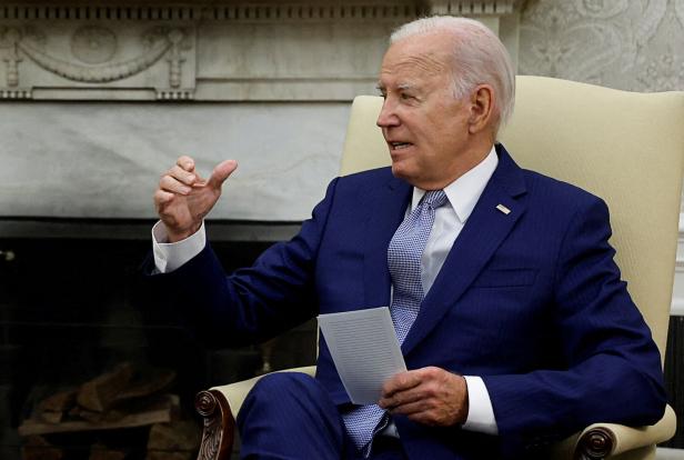 FILE PHOTO: U.S. President Biden welcomes Italy's Prime Minister Meloni at the White House