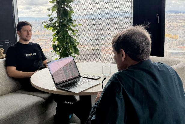 Bybit EU-Co-Ceo Georg Harer im Gespräch mit dem Kurier