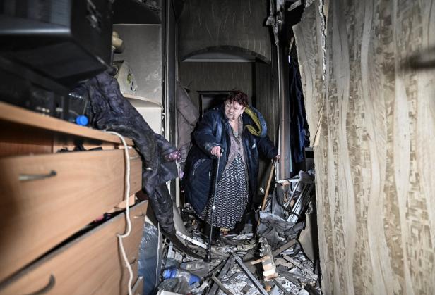 Aftermath of a Russian drone attack in Zaporizhzhia