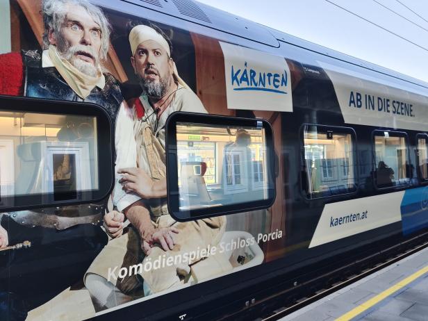Die Züge sind auf Kärntens Kultur getrimmt.