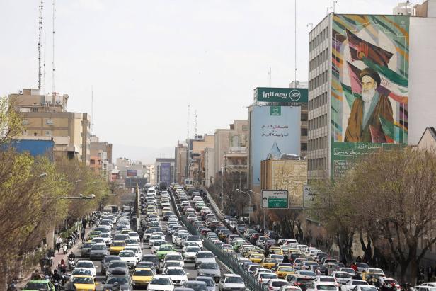 Aftermath of strike in Tehran