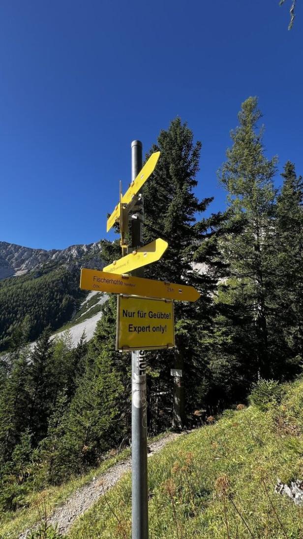 Das Hinweisschild wurde ignoriert.