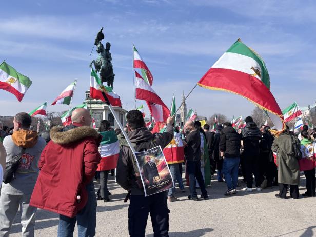 Kundgebung der iranischen Diaspora in Wien
