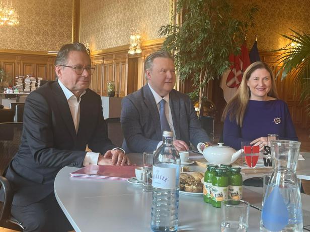 Alexander Wrabetz, Michael Ludwig, Barbara Novak. 