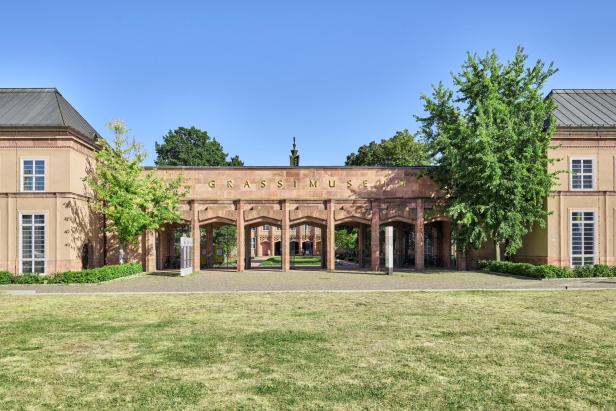 Außenansicht des Grassi Museums in Leipzig.