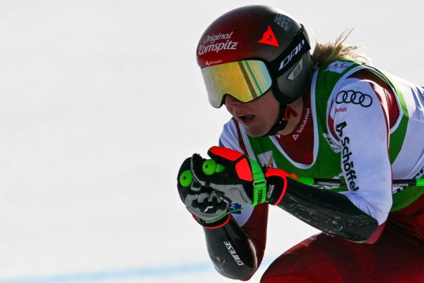 Cornelia Hütter war in der ersten Abfahrt die beste Österreicherin