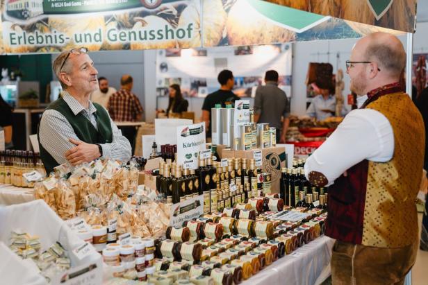 Verkaufsstand auf der Ab Hof-Messe