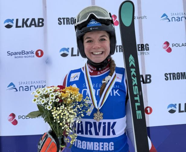 Pia Hauzenberger gewann bei der Junioren-WM in Narvik zwei Bronzemedaillen
