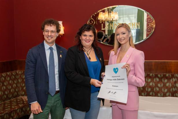 Christian Posch, Anette-Marie Hofians und Sängerin Kaleen.