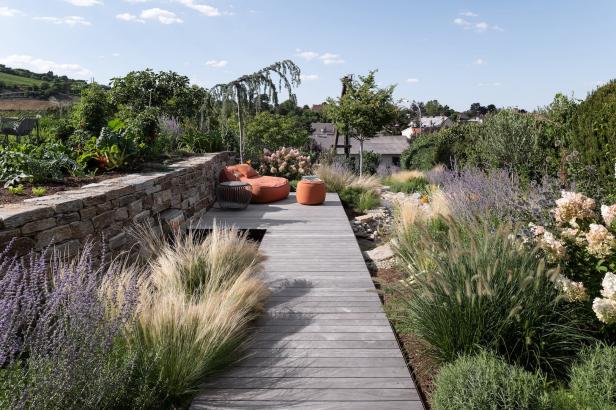 Garten von Begründer gestaltet