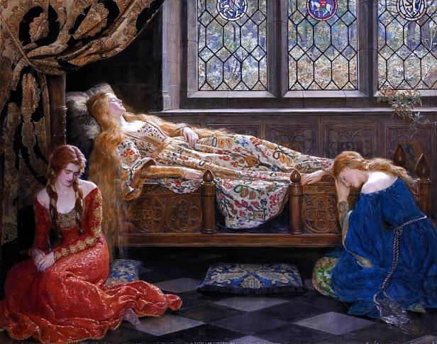 JOHN COLLIER - THE SLEEPING BEAUTY, 1921