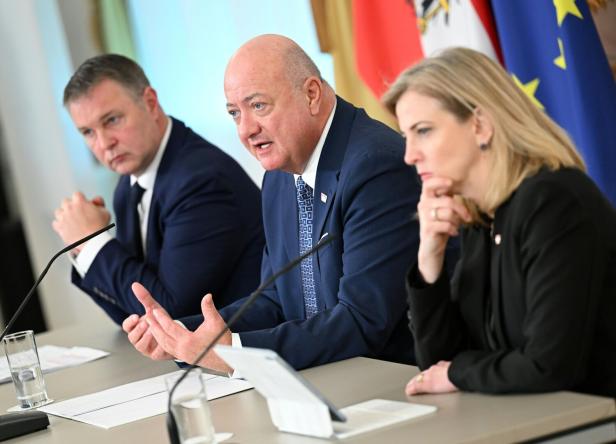 MINISTERRAT: BABLER (SPÖ) / STOCKER (ÖVP) / MEINL-REISINGER (NEOS)