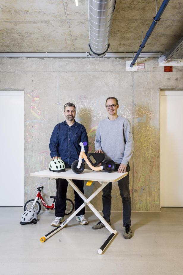 Woom-Gründer Bezdeka und Ihlenfeld