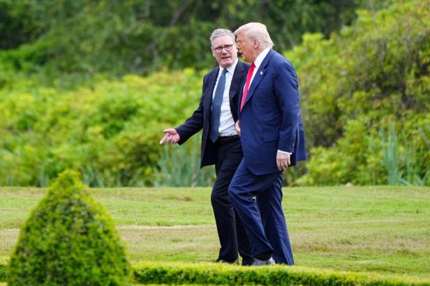 FILE PHOTO: U.S. President Donald Trump visits Scotland