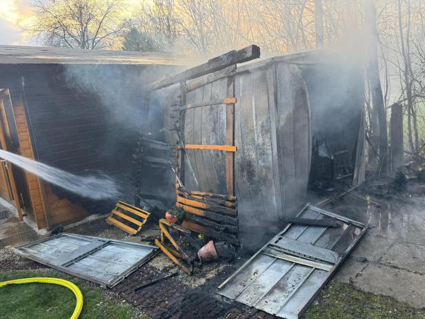 Anbauhütte wurde zerstört