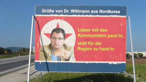 Die Plakate nach Peter Wittmanns Nordkorea-Reise 2010