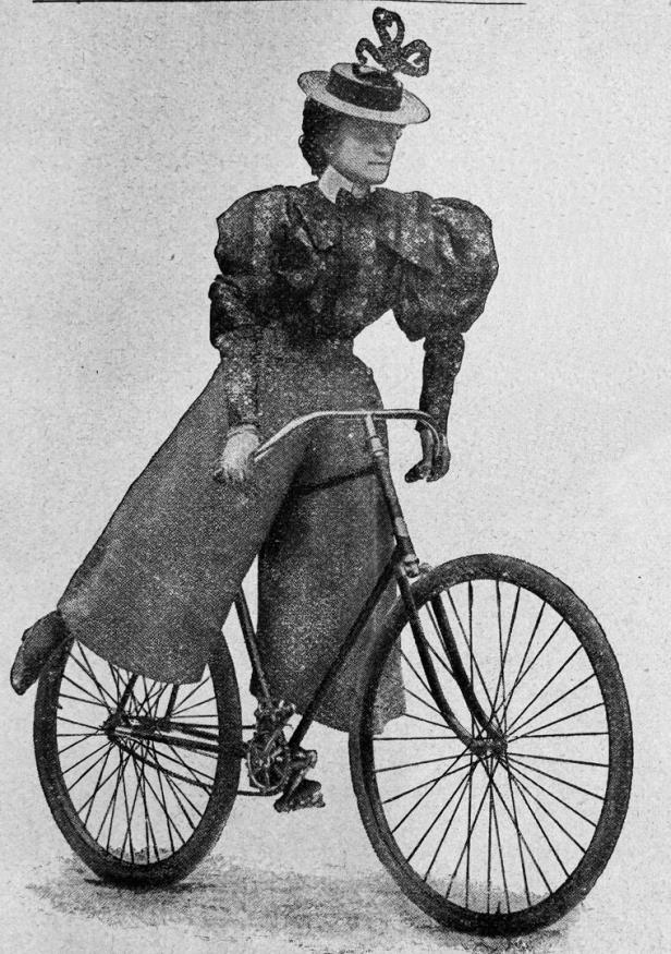 New dress for female bicyclists, front view