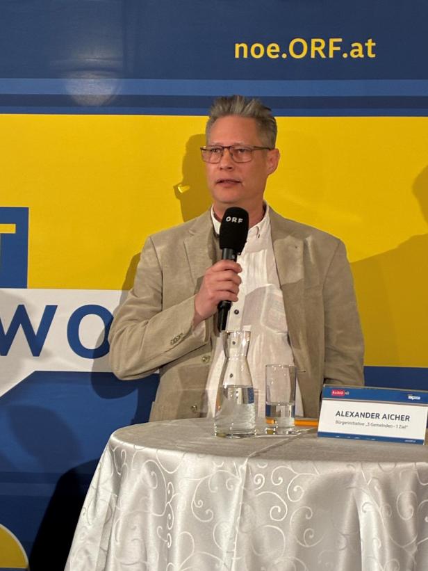 Alexander Aicher, Obmann der Initiative "3 Gemeinden - 1 Ziel"