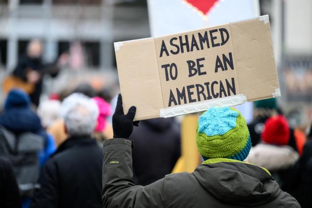 Demonstrierende in den USA.