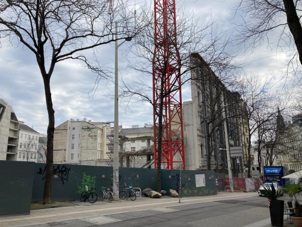 Baustelle auf der Mariahilfer Straße