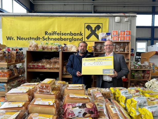 Der Sozialmarkt bekommt regelmäßig Spenden von Banken, Firmen und Privatpersonen
