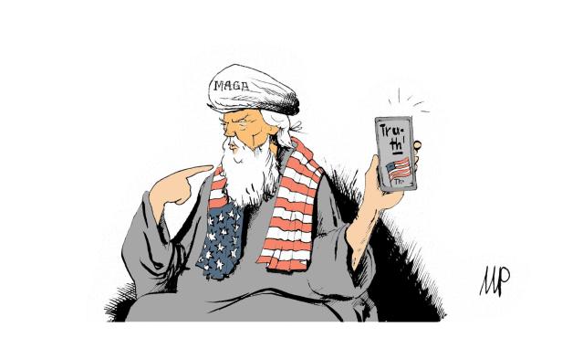 Geistiges und weltliches Oberhaupt Ajatollah Donald