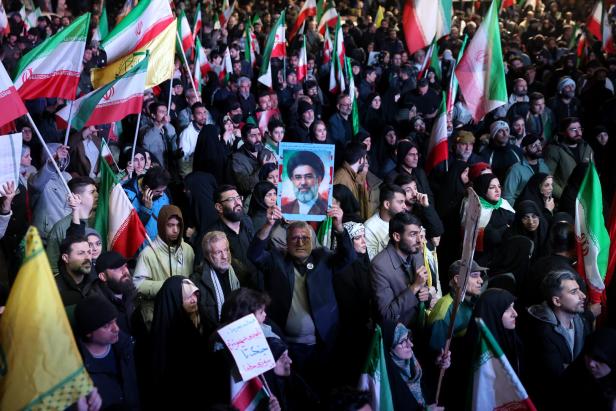 Iranians rally in Tehran following US-Iran ceasefire announcement