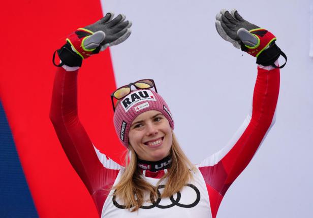 Katharina Liensberger feierte unter Trainer Hannes Zöchling ihre größten Erfolge