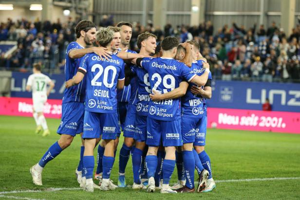Großer Jubel bei Blau-Weiß Linz