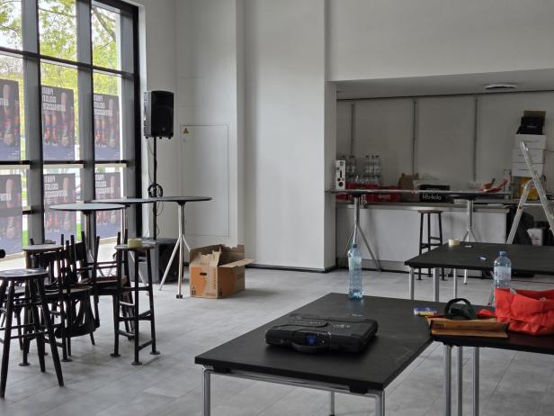Ein Blick in den neuen Partyraum