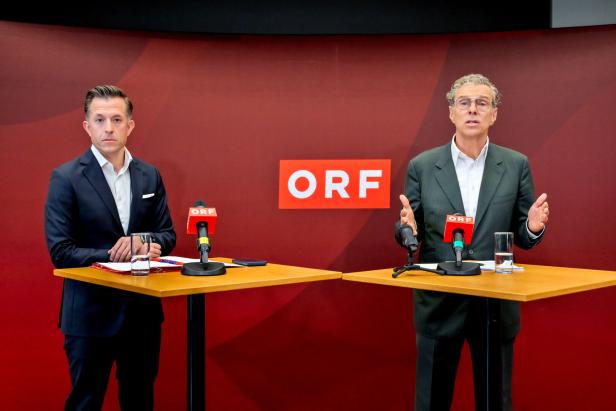Pressegespräch des ORF-Stiftungsratsvorsitzenden Heinz Lederer und des stellvertretenden Vorsitzenden Gregor Schütze