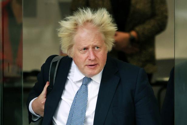 Former British Prime Minister Boris Johnson gives evidence to the Covid-19 Inquiry