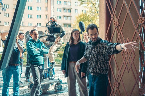 Dreharbeiten zu Miriam Fusseneggers und Laurence Rupps erstem Austro-Tatort